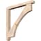 Ekena Millwork Westlake Craftsman Smooth Bracket w/ Offset Brace, Douglas Fir, 5 1/2"W x 48"D x 48"H BKT0604X48X48WTL04SDF - alternate 1